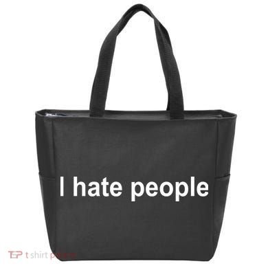 I Hate People Tote Bag