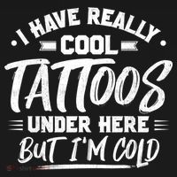 I Have Really Cool Tattoos Under Here Tattoo Artist Great Gift Ornament thumb 1