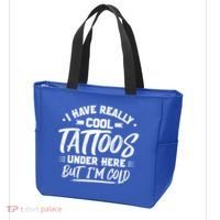 I Have Really Cool Tattoos Under Here Tattoo Artist Great Gift Tote Bag thumb 3