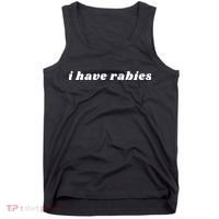 I Have Rabies Funny Tank Top thumb 0