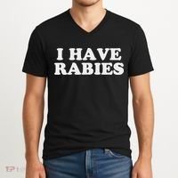 I Have Rabies V-Neck T-Shirt thumb 2