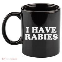 I Have Rabies 11oz C Handle Ceramic Mug thumb 2