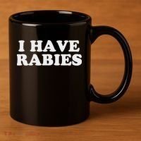 I Have Rabies 11oz C Handle Ceramic Mug thumb 3