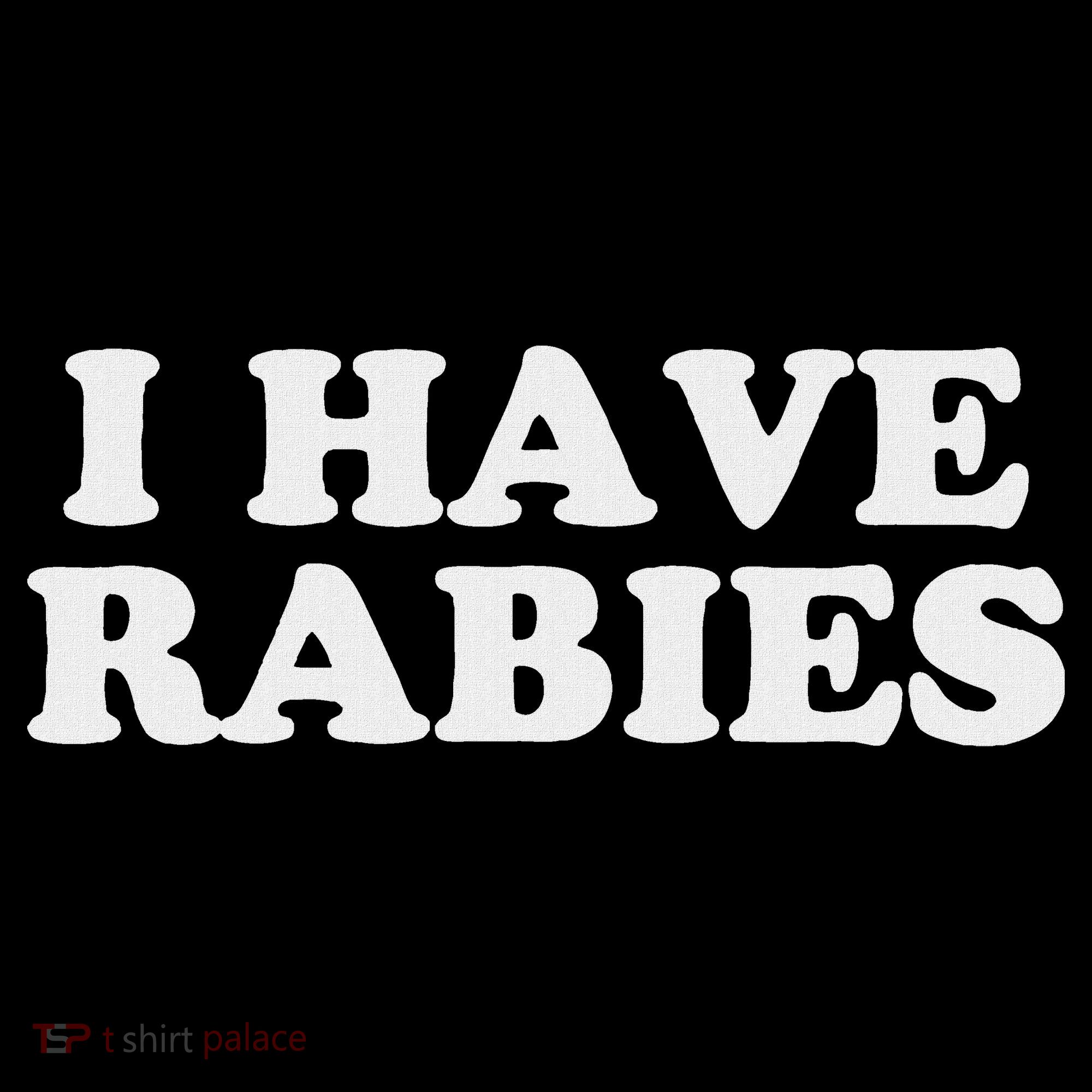 I Have Rabies Drawstring Bag