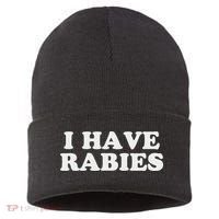 I Have Rabies Sustainable Knit Beanie thumb 0