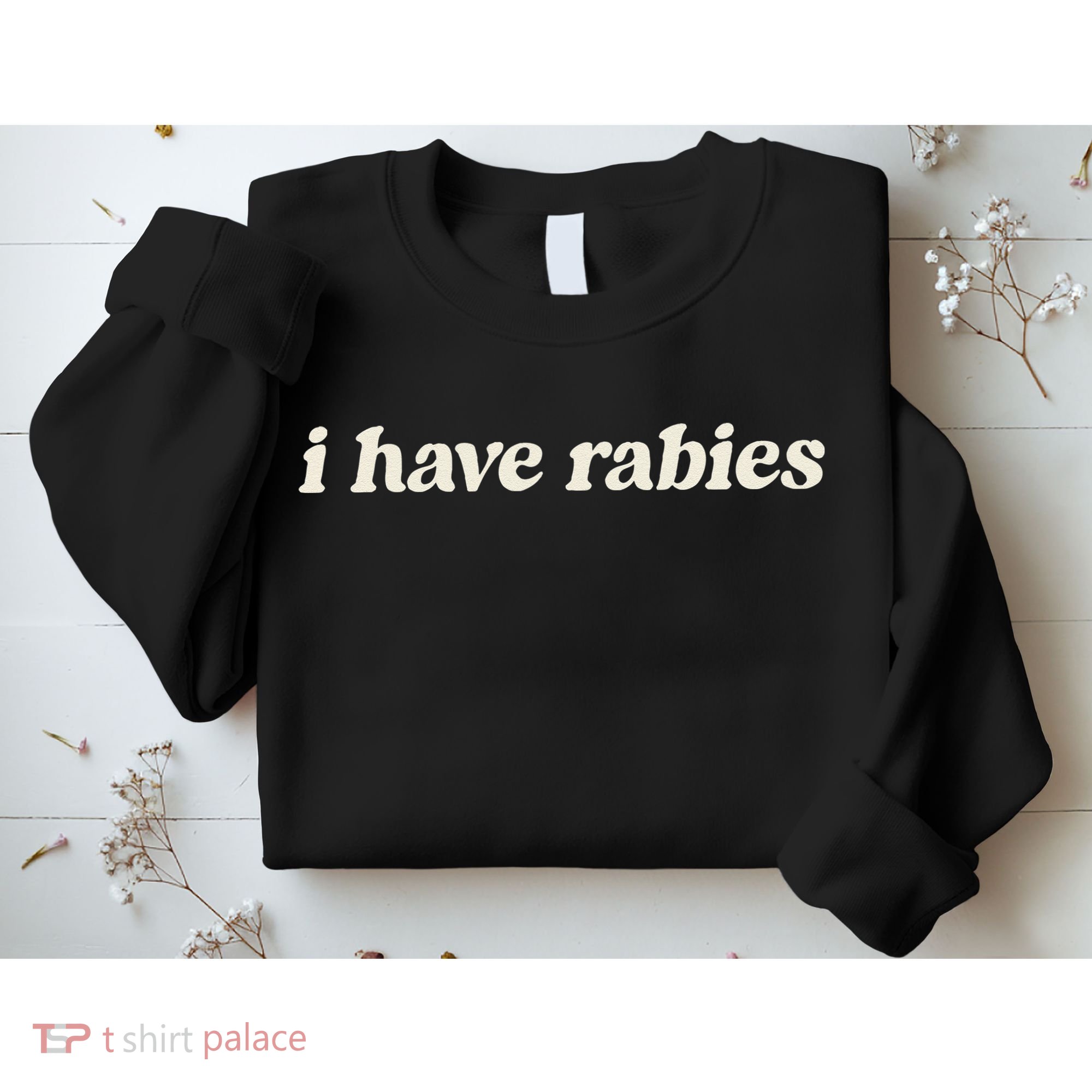 I Have Rabies Funny Unhinged Meme Gift Sweatshirt