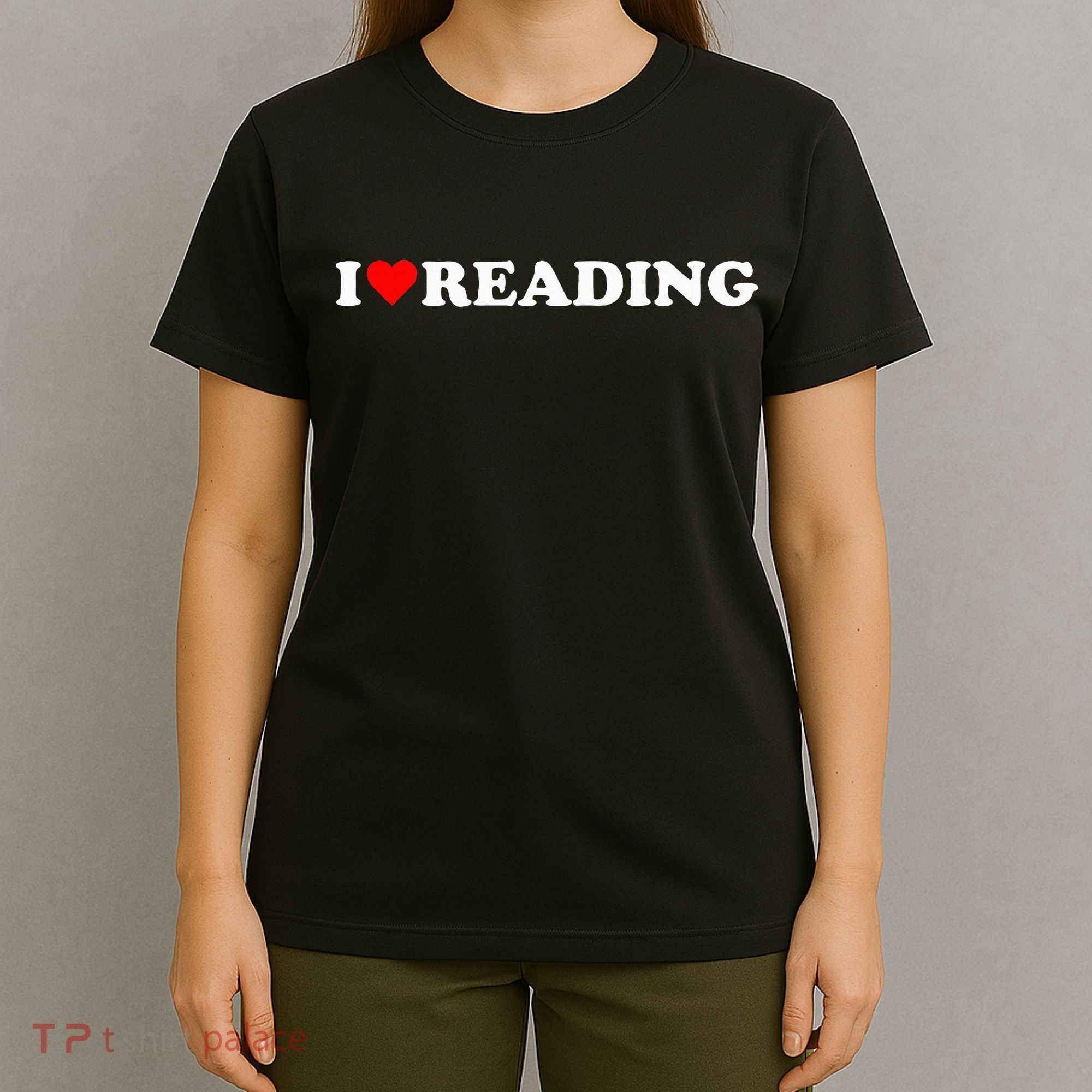 I Heart Reading I Love Reading Cute Red Heart Books Lover T-Shirt