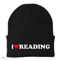 I Heart Reading I Love Reading Cute Red Heart Books Lover Beanie thumb 0