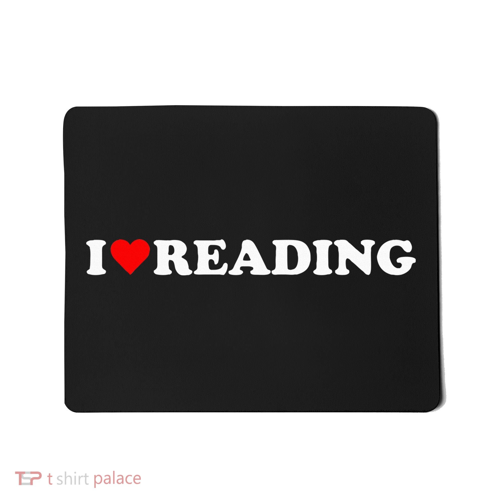 I Heart Reading I Love Reading Cute Red Heart Books Lover Mousepad