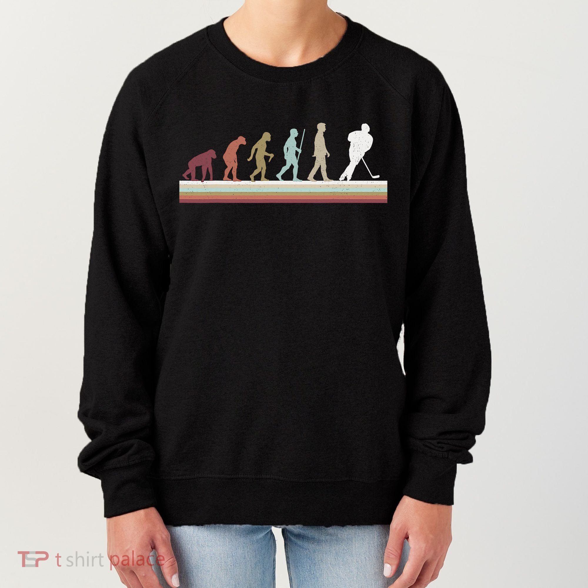 Ice Hockey Retro Evolution For Hockey Player Women's Sweatshirt