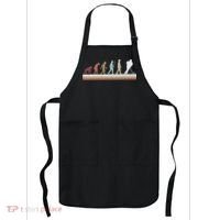 Ice Hockey Retro Evolution For Hockey Player Apron thumb 0