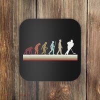 Ice Hockey Retro Evolution For Hockey Player Coaster thumb 0