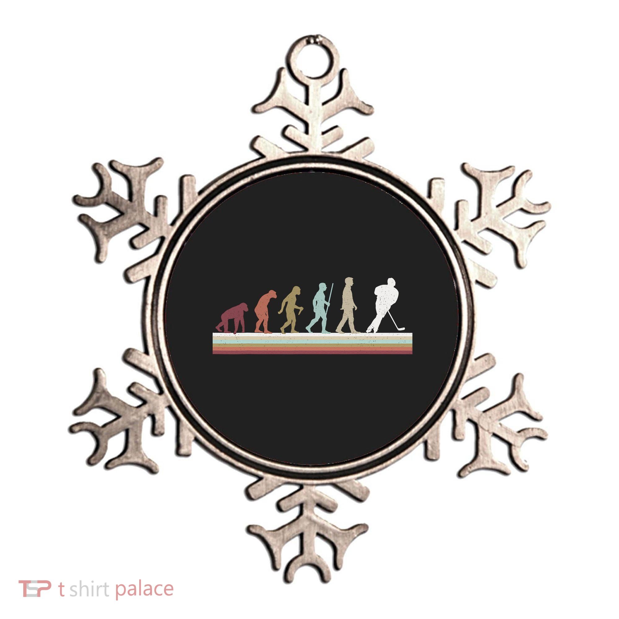 Ice Hockey Retro Evolution For Hockey Player Ornament