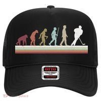Ice Hockey Retro Evolution For Hockey Player Hat thumb 0