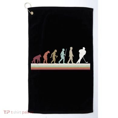 Ice Hockey Retro Evolution For Hockey Player Golf Towel
