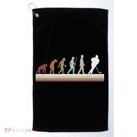Ice Hockey Retro Evolution For Hockey Player Golf Towel thumb 0