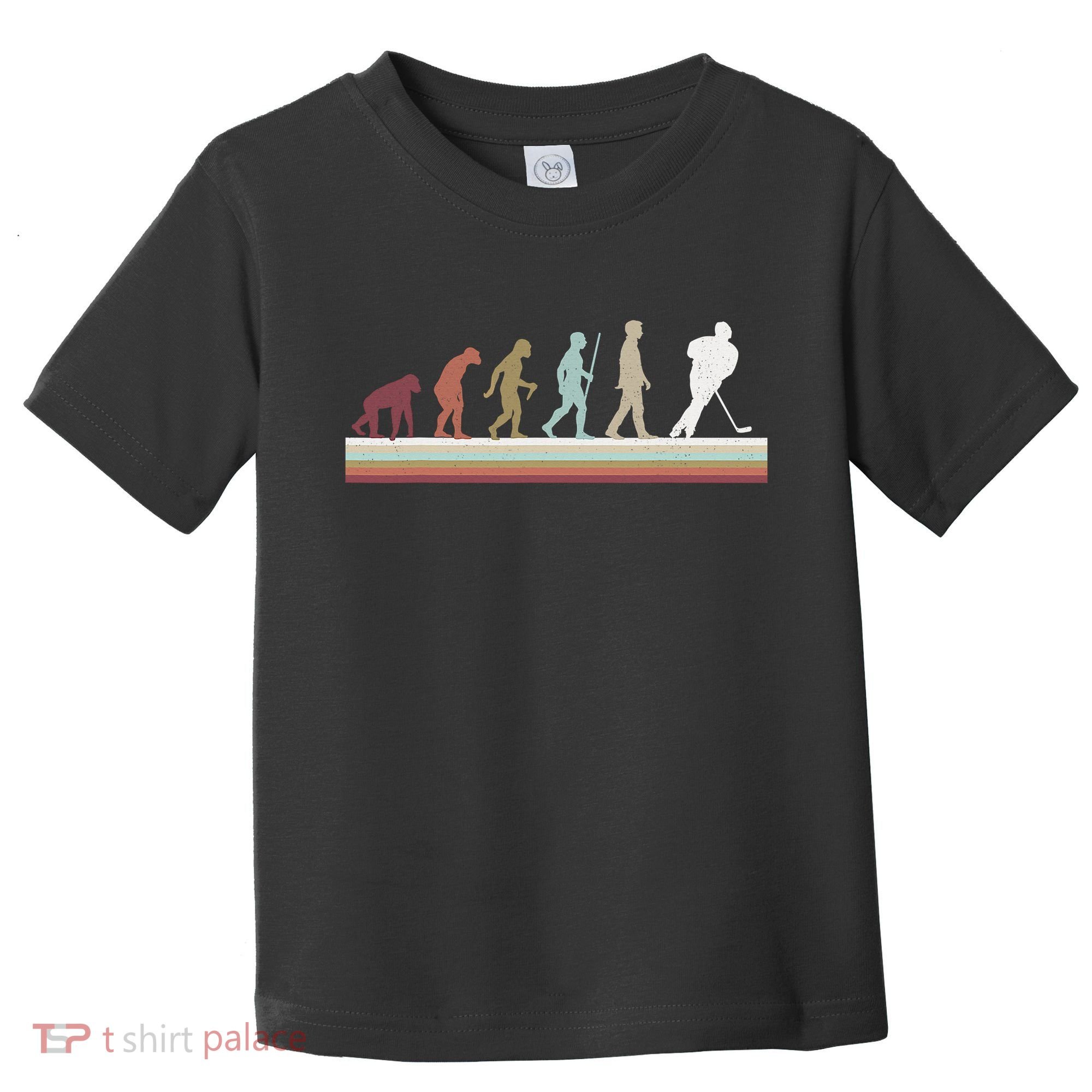 Ice Hockey Retro Evolution For Hockey Player Toddler T-Shirt