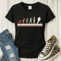 Ice Hockey Retro Evolution For Hockey Player Women's T-Shirt thumb 3