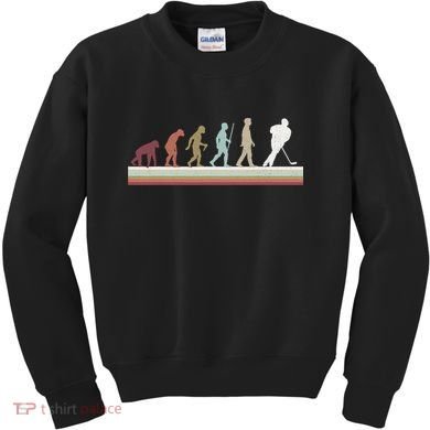 Ice Hockey Retro Evolution For Hockey Player Kids Sweatshirt