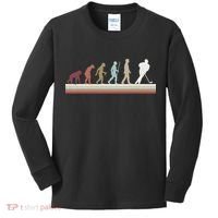 Ice Hockey Retro Evolution For Hockey Player Kids Long Sleeve Shirt thumb 0