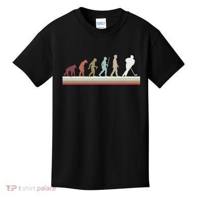 Ice Hockey Retro Evolution For Hockey Player Kids T-Shirt