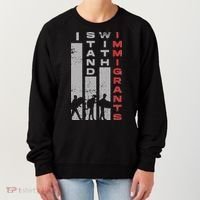 Immigrants Human Rights And I Stand With Immigrants Women's Sweatshirt thumb 0