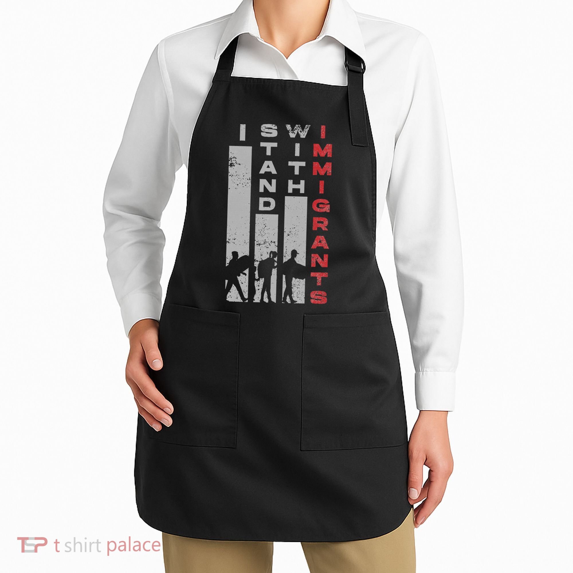 Immigrants Human Rights And I Stand With Immigrants Apron