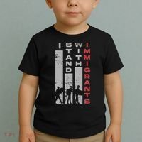 Immigrants Human Rights And I Stand With Immigrants Toddler T-Shirt thumb 2
