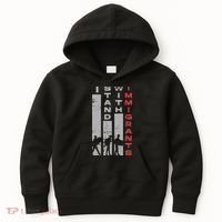 Immigrants Human Rights And I Stand With Immigrants Kids Hoodie thumb 0