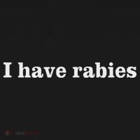 I Have Rabies Minimalist And Funny Quote Women's Hoodie thumb 2