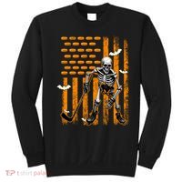 Ice Hockey Skeleton Halloween Ice Hockey Player Sweatshirt thumb 0