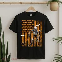 Ice Hockey Skeleton Halloween Ice Hockey Player T-Shirt thumb 2