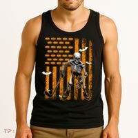 Ice Hockey Skeleton Halloween Ice Hockey Player Tank Top thumb 3