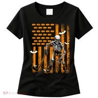 Ice Hockey Skeleton Halloween Ice Hockey Player Women's T-Shirt thumb 0