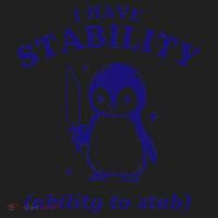 I Have Stability Ability To Stab Funny Penguin Women's Sweatshirt thumb 2