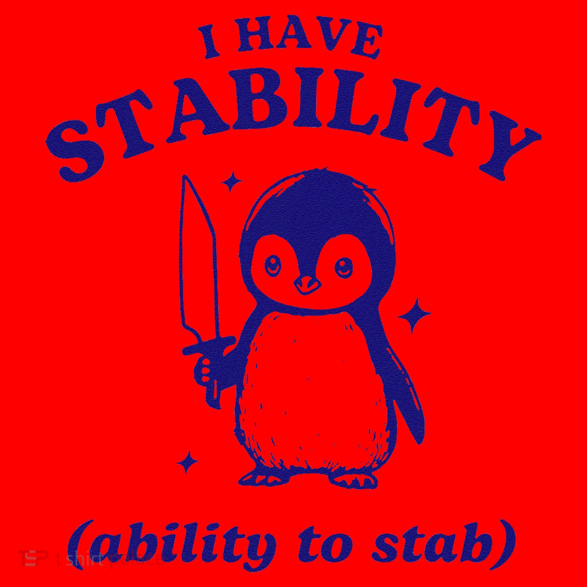 I Have Stability Ability To Stab Funny Penguin Santa Hat