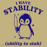 I Have Stability Ability To Stab Funny Penguin Mousepad thumb 1