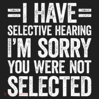 I Have Selective Hearing You WerenT Selected Golf Towel thumb 3