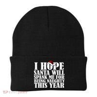 I Hope Santa Will Spank Me For Being Naughty This Year Beanie thumb 0