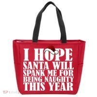 I Hope Santa Will Spank Me For Being Naughty This Year Tote Bag thumb 0