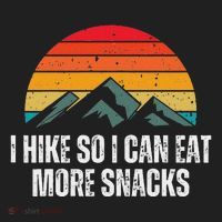 I Hike So I Can Eat More Snacks As A Funny Hiking Women's Sweatshirt thumb 2