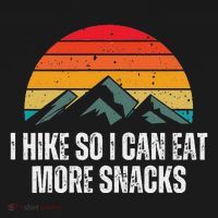 I Hike So I Can Eat More Snacks As A Funny Hiking Women's Hoodie thumb 2