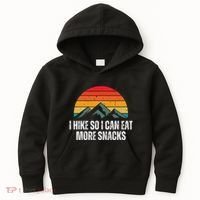 I Hike So I Can Eat More Snacks As A Funny Hiking Kids Hoodie thumb 0