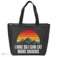 I Hike So I Can Eat More Snacks As A Funny Hiking Tote Bag thumb 0