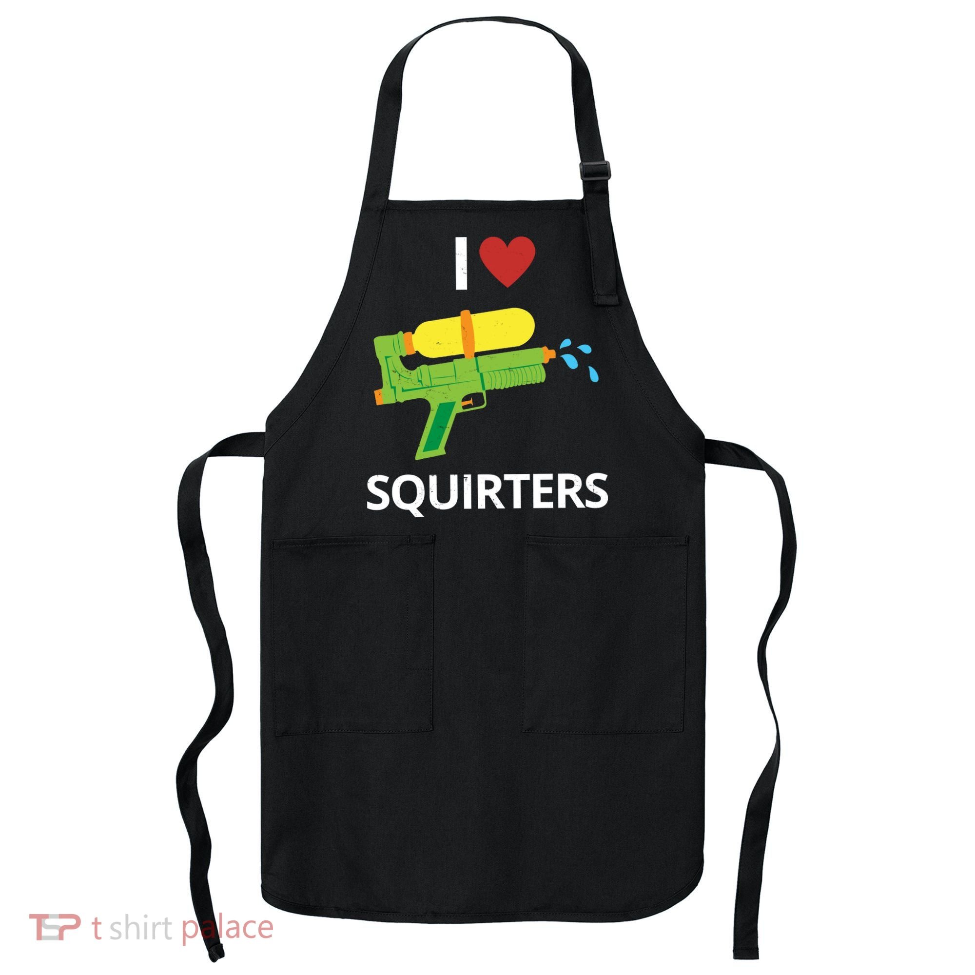 I Heart Squirters Funny Water Gun Apron