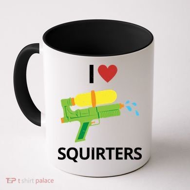 I Heart Squirters Funny Water Gun Coffee Mug