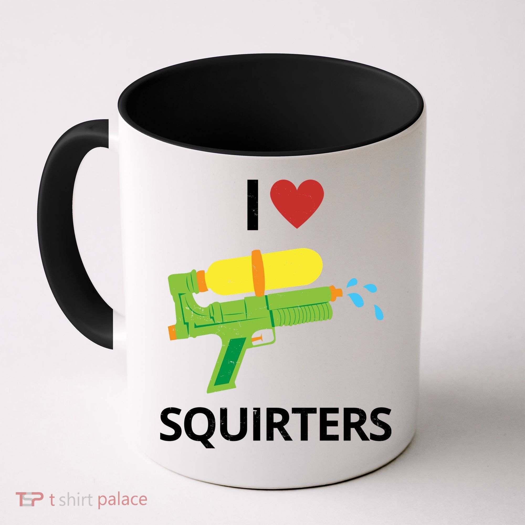 I Heart Squirters Funny Water Gun Coffee Mug
