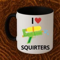 I Heart Squirters Funny Water Gun Coffee Mug thumb 2