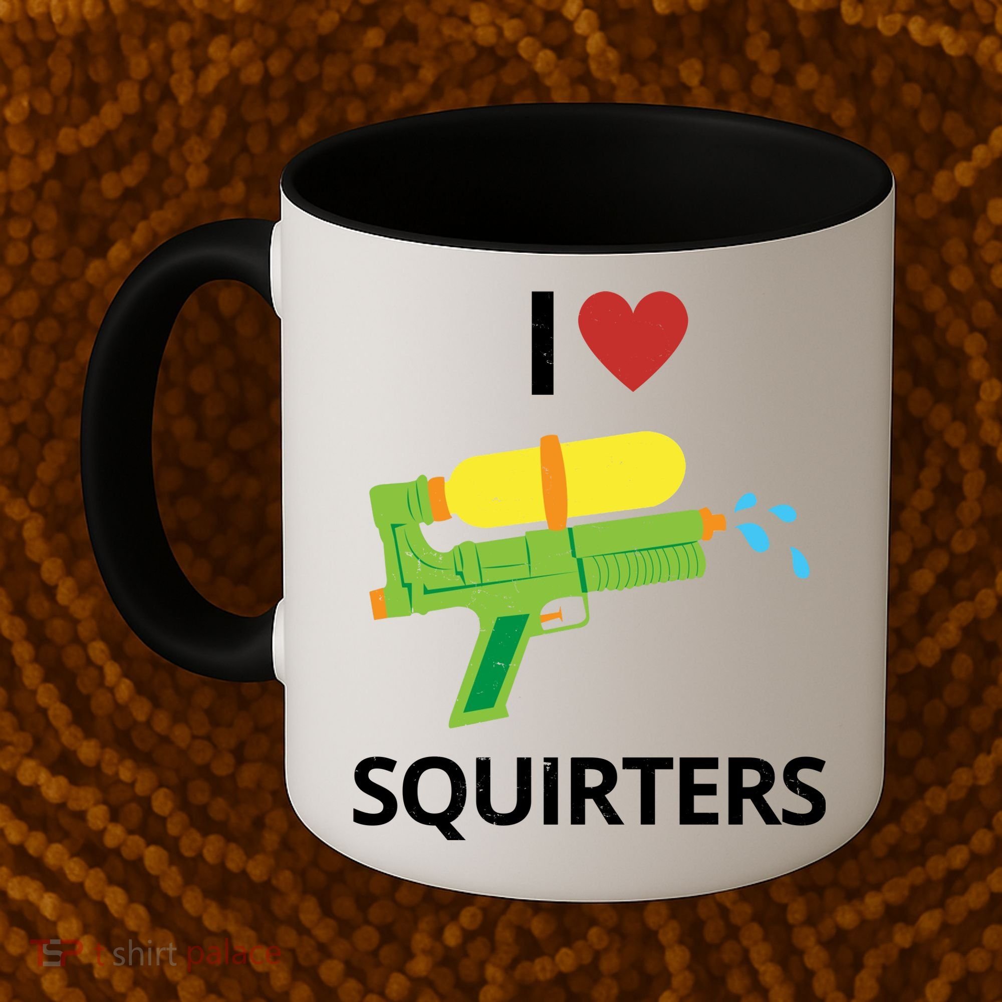 I Heart Squirters Funny Water Gun Coffee Mug