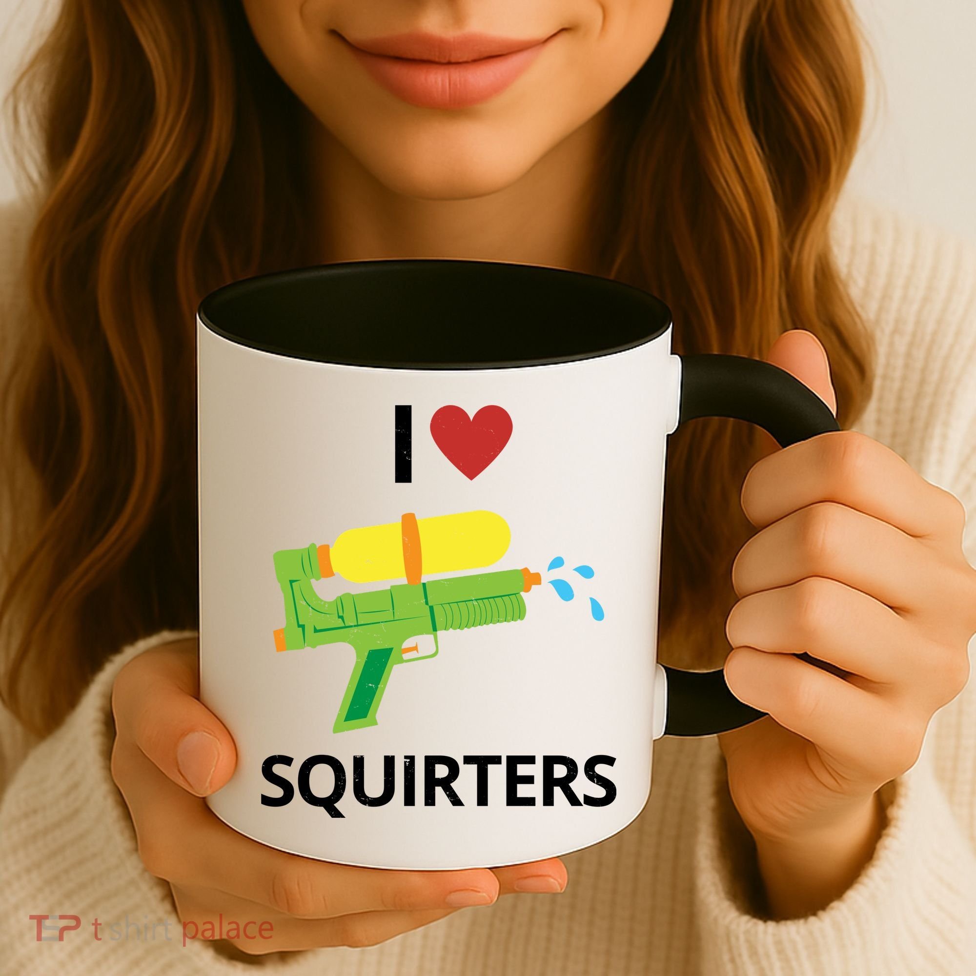 I Heart Squirters Funny Water Gun Coffee Mug